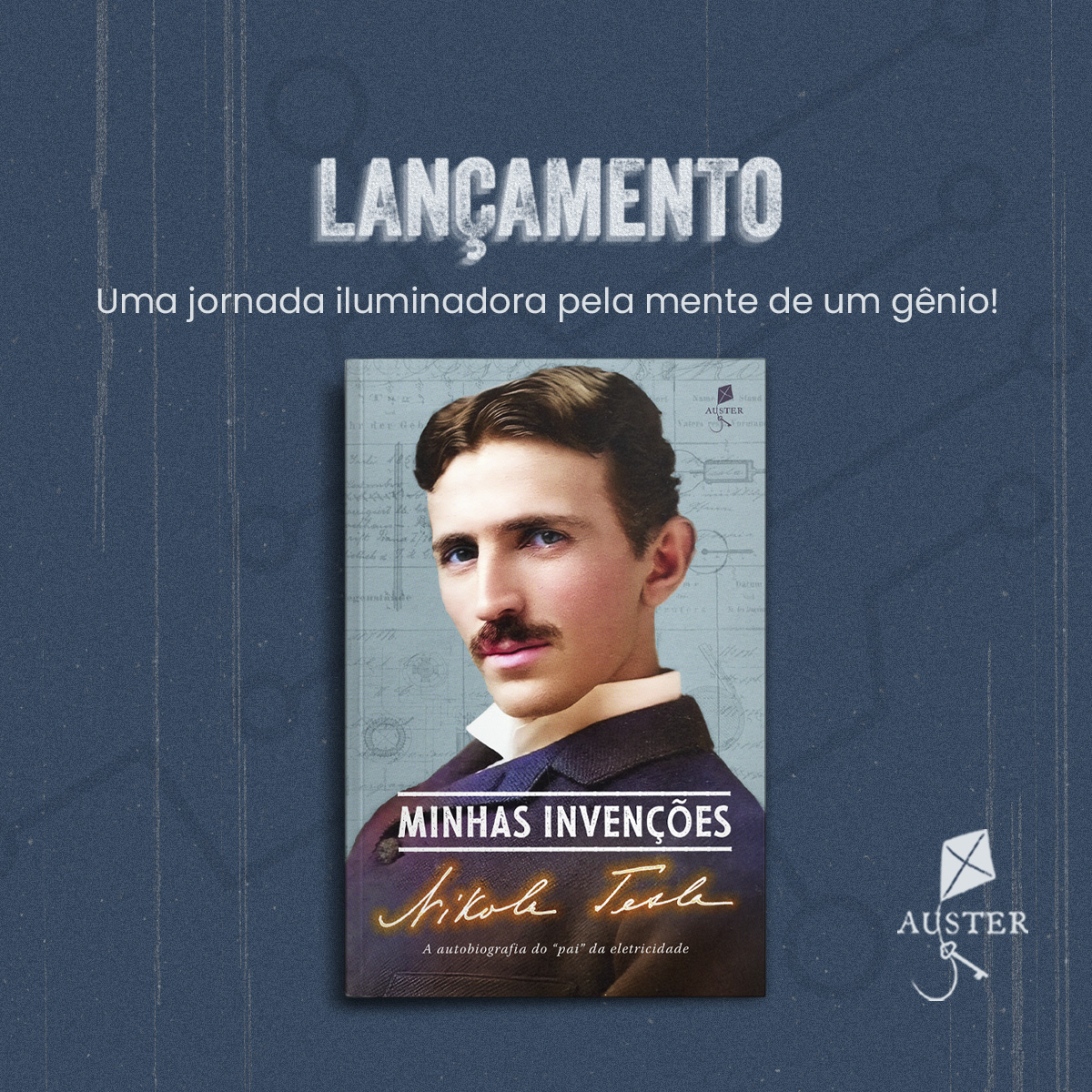 austereditora's tweet photo. Fonte de inspiração e uma das mentes mais brilhantes do último século, Nikola Tesla foi capaz de criar invenções que mudaram para sempre nossas vidas!

E agora você pode ler sua autobiografia e conhecer mais sobre a vida deste gênio!

👉 https://t.co/mFoQPZihmq https://t.co/K0mwvXWCRE