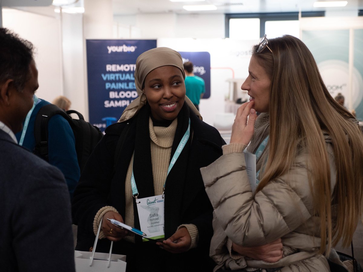 🙏Thank you Safia Ismael for attending #GIANT2023.
<a href="/GlycanAge/">GlycanAge</a> is a simple, ground-breaking test that analyses your #glycobiology. Your test results enable you to become aware of and monitor your biological #age.
We are excited to drive forward #health &amp; #innovation at #GIANT2024.
