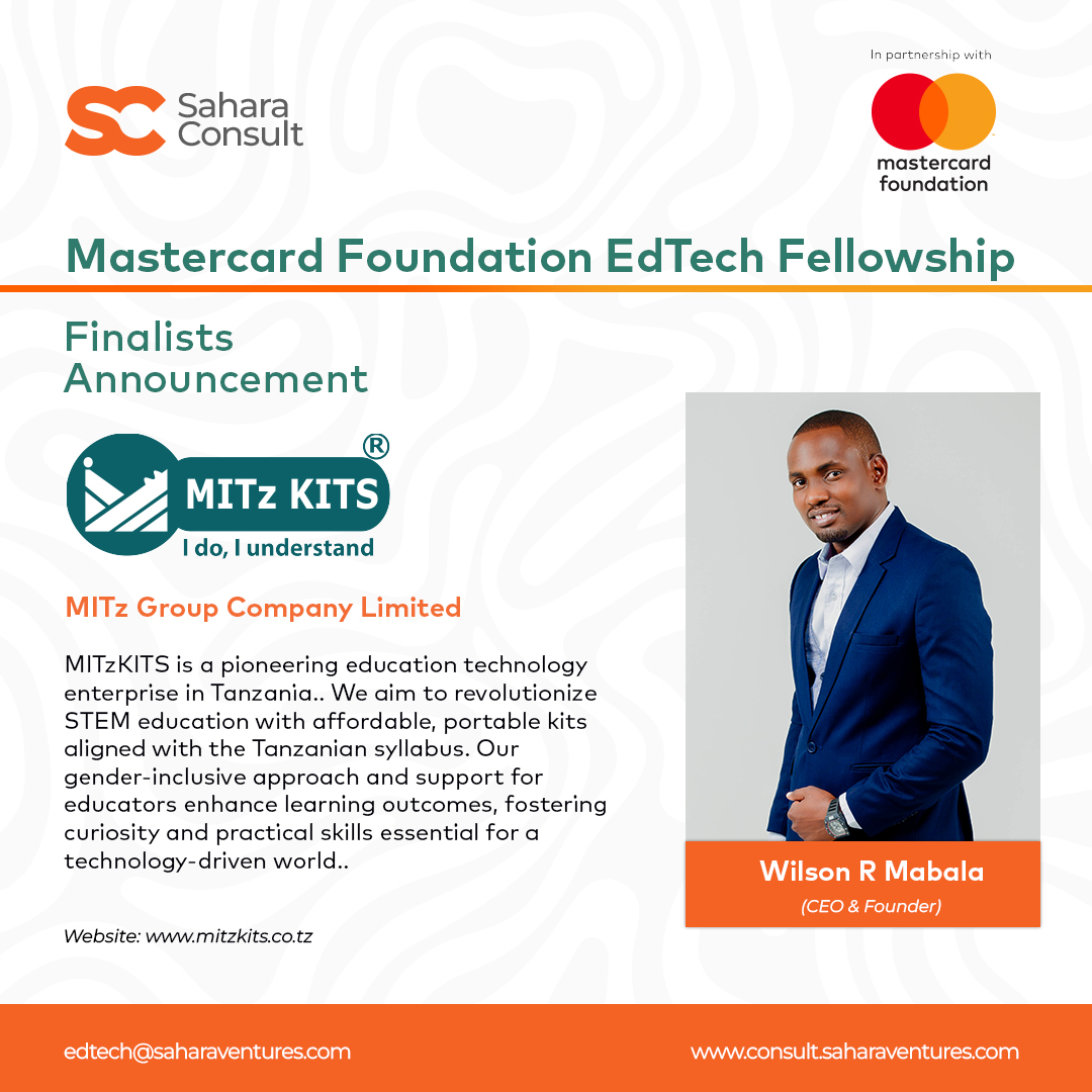 SaharaConsult_'s tweet photo. #IntroducingEdTechFinalists
Join us in welcoming @mitzkits as one of the Mastercard Foundation EdTech Fellows. MITz Group Company Limited improves STEM education with affordable, portable kits aligned with the Tanzanian syllabus. Discover more at https://t.co/Mk4sWyicJW https://t.co/NyNM0th0IA
