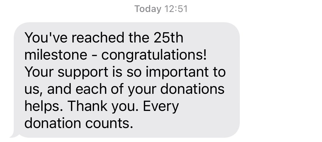 Such a nice message from ⁦<a href="/GiveBloodNHS/">Give Blood NHS 🩸🩹</a>⁩ and I got free biscuits and juice today!