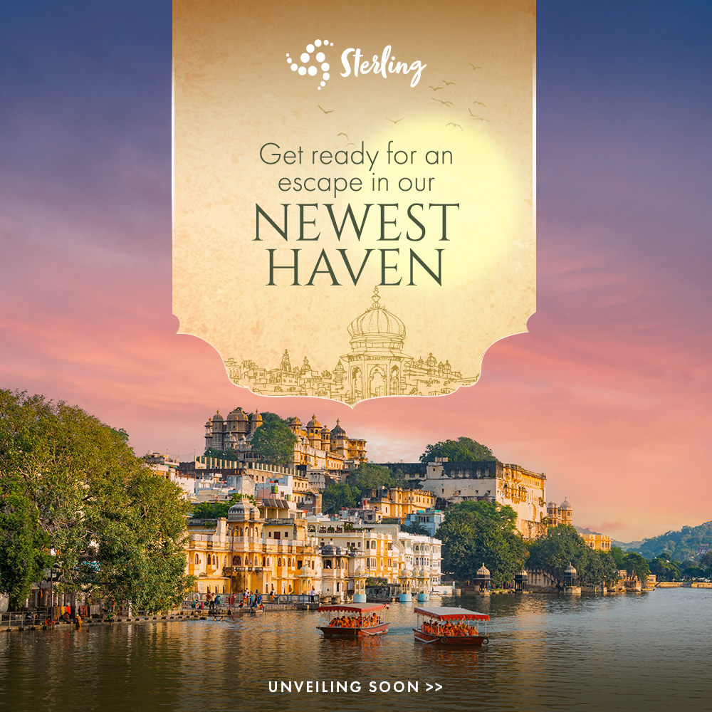 WorldOfSterling's tweet photo. Embark on the royal city's timeless charm and enchanting beauty for the third time. Stay tuned for an unforgettable journey with Sterling.😍

#Sterling #NewResortLaunch #Sunsets #NewResort #ComingSoon #SterlingResorts #StayTuned https://t.co/ms4N0MXeNu
