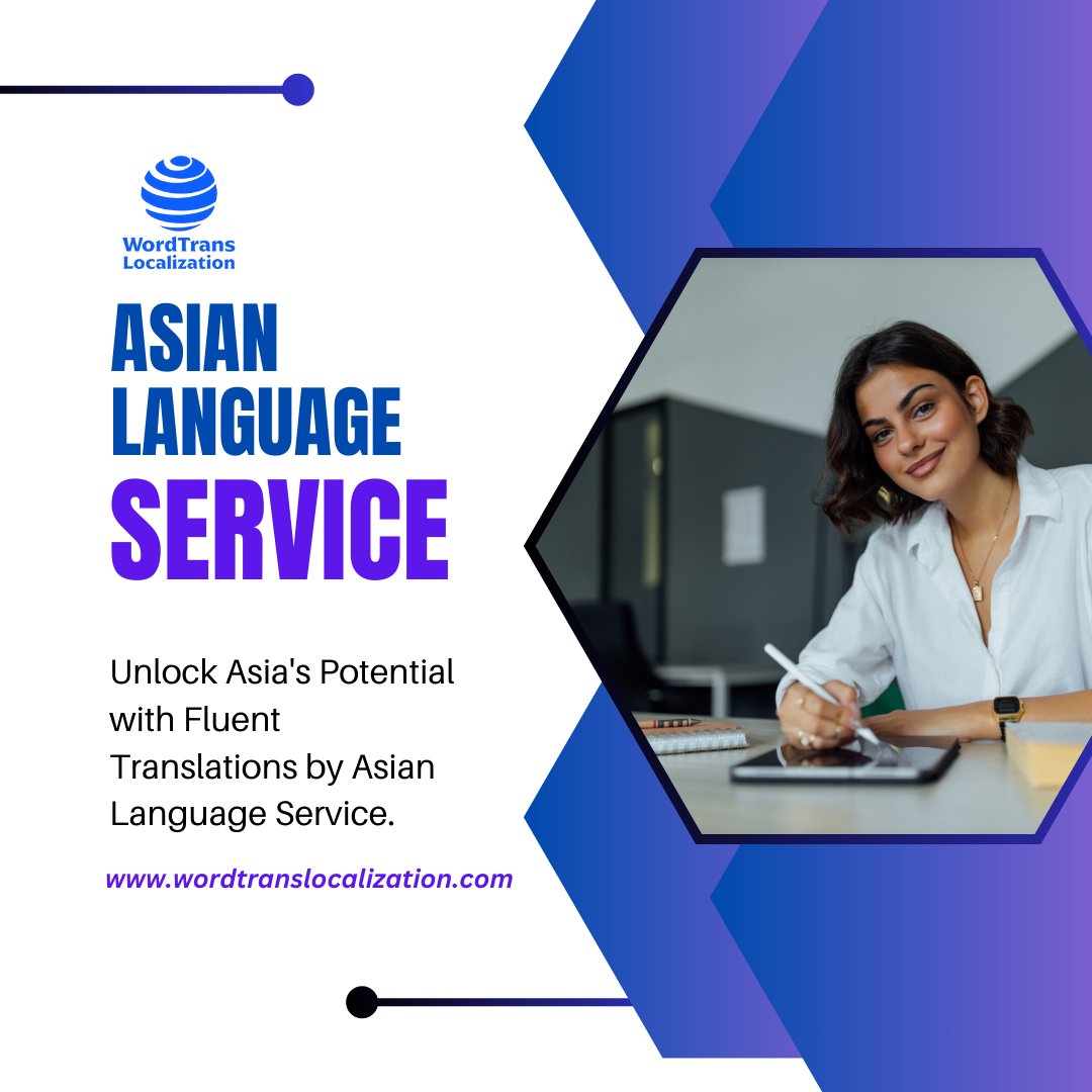 WordtransLoca's tweet photo. 🌐 Breaking language barriers in Asia? Leave it to the experts!
Asian Language Service provides top-notch #translations across all Asian languages.
#CrossBorderCommunication #BusinessExpansion #GlobalSuccess https://t.co/0J25whv7OQ