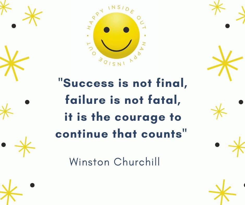 Happy Monday everyone x

I like this quote as I think it is very easy to forget about having the courage to continue something.  Success is not the end......

An important reminder to us all.

#HappyInsideOut #positivemindset #you #doyourbest #behappy #courage #mondaymotivation