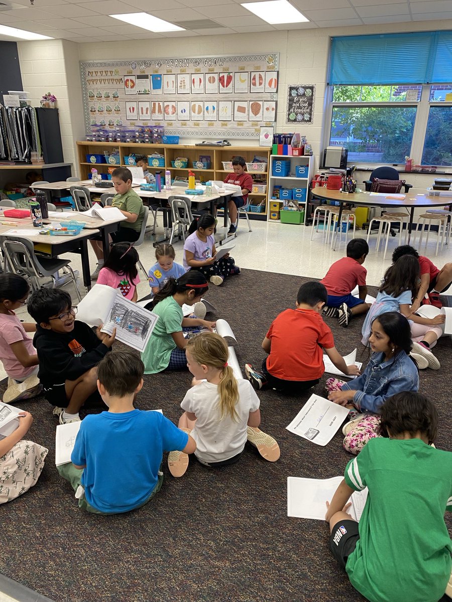 Checking out our Weekend News throughout the year! Wow have we grown as writers! ⁦<a href="/LCPSLegacy/">Legacy Elementary</a>⁩