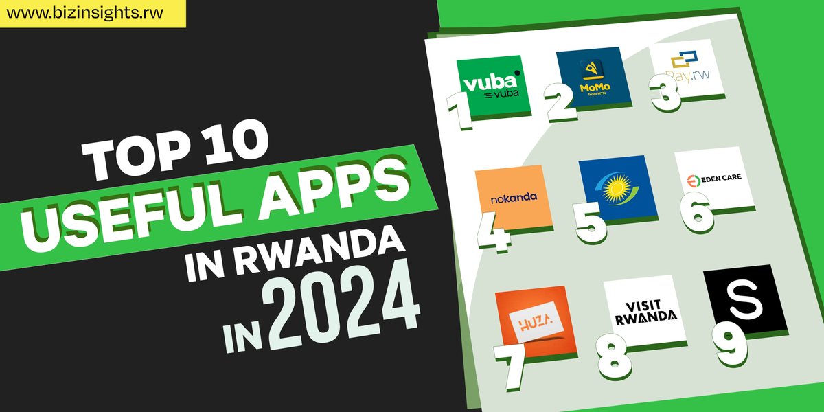 Afro_Insights's tweet photo. TECH REVIEW: 
Here are the TOP 10 MUST-HAVE Apps that are revolutionising the provision of e-services in Rwanda. 

Read the full article here: https://t.co/HQL5edhn5i

#RwandaTech 
#EservicesRevolution 
#Top10Apps 
#DigitalAfrica #TechInAfrica https://t.co/OFMX4BcqdN