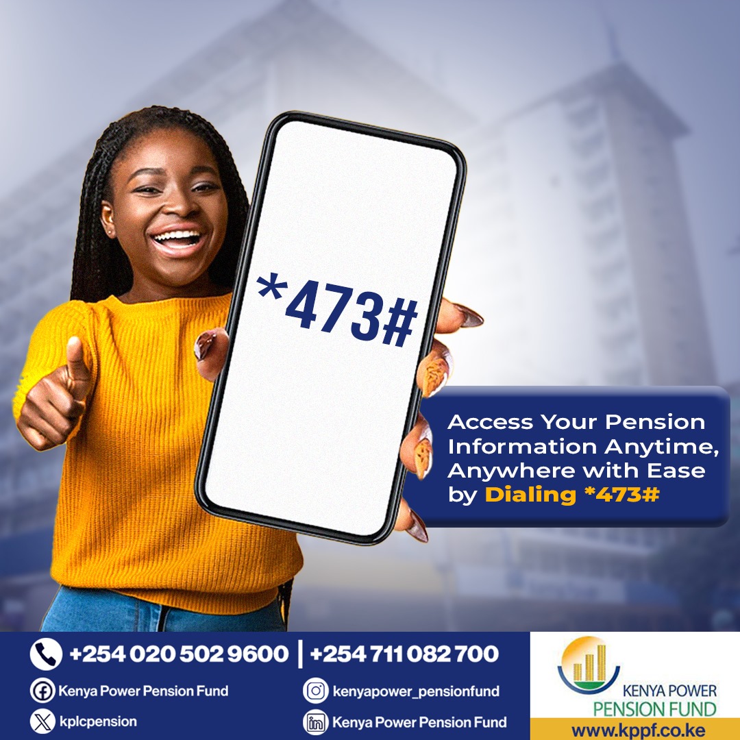kplcpension's tweet image. Convenience at your fingertips! Dial *473# now to access your pension information anytime, anywhere.

#EChannels #USSDCode