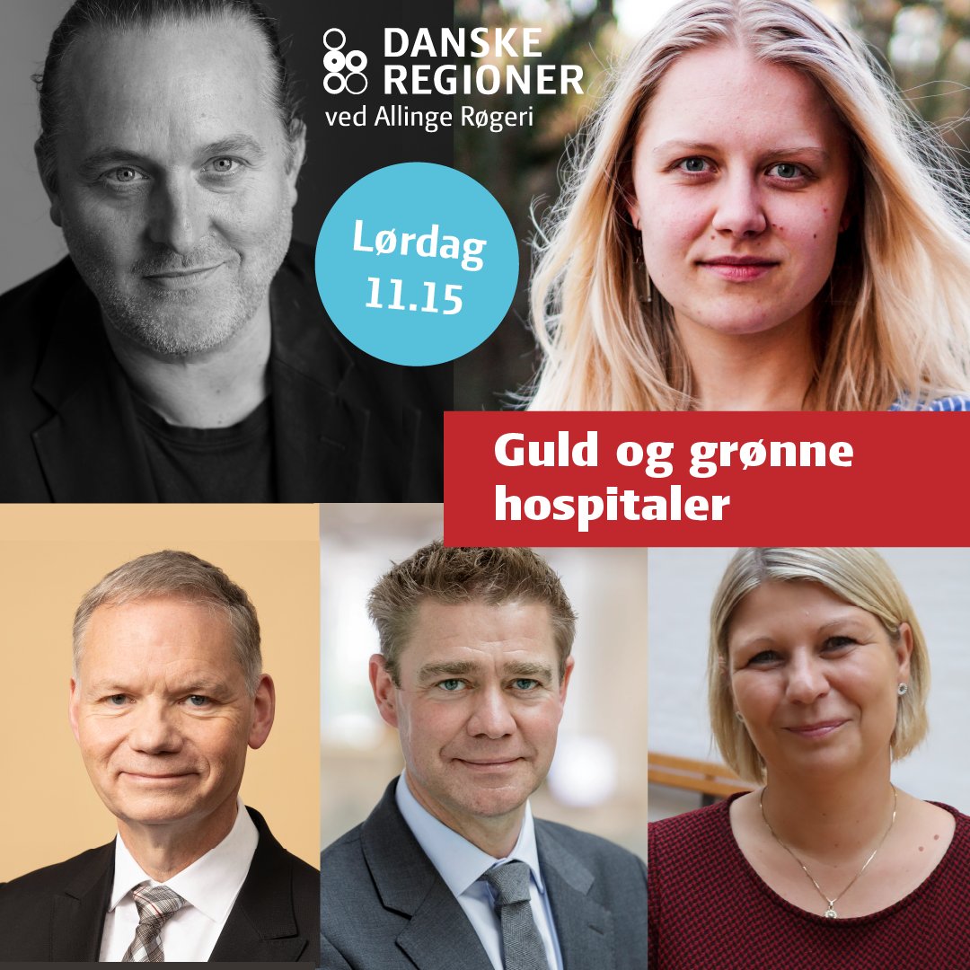regionerne's tweet photo. Klimaændringer truer klodens og menneskers sundhed.  Regionerne vil halvere hospitalernes udledninger inden 2035. 
Deltag i folkemødedebatten "Guld og grønne hospitaler” på lørdag kl. 11.15. 
Mød os i regionernes telt -se program 👇 https://t.co/EwOH4JTiGb… 
#fmdk #sundpol #poldk #dkpol #dkgreen
