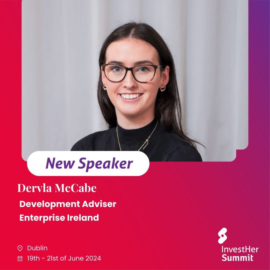 InvestHerSummit's tweet photo. ✨ Highlighting more incredible speakers @InvestHerSummit in Dublin 🍀 Dervla McCabe, Development Adviser @Entirl, focusing on scaling food & beverage startups 🌱 Meet Dervla at the Summit, register today - https://t.co/zliWxbP4ij #CommunityIsCapital #EnterpriseIreland https://t.co/IZqXWTameV