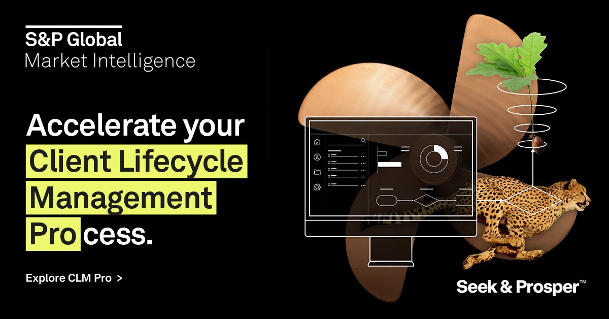 SPGMarketIntel's tweet image. A clear, compliant, efficient client lifecycle in weeks. Not years. Bring new levels of efficiency, transparency and simplicity to your existing client lifecycle process with Client Lifecycle Management Pro. Learn more: okt.to/b8EGvS

#CLM #ClientLifecycleManagement