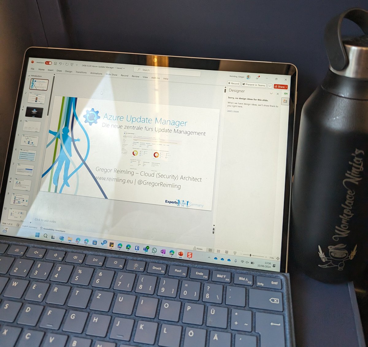 GregorReimling's tweet photo. Aug dem Weg nach #erfurt für die morgige #Expertslivede. Interessante Zugfahrt mit einigen Herausforderungen.
Gibt mir Zeit noch ein paar kleine Anpassungen vorzunehmen.
Freue mich euch morgen zu sehen.
#azure #updatemanager #azurearc https://t.co/GEEQcLDejb