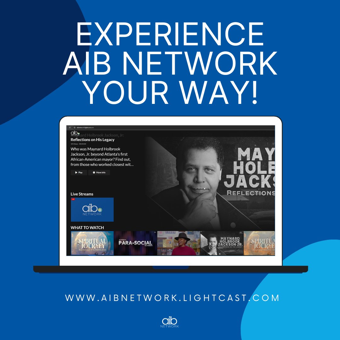 Discover AIB Network's on-demand platform for educational and inspiring content anytime, anywhere! 📺
Stream seamlessly on your favorite device. Visit aibnetwork.lightcast.com/and start watching today! #AIBNetwork #WatchAIBtv #ExperienceAIB