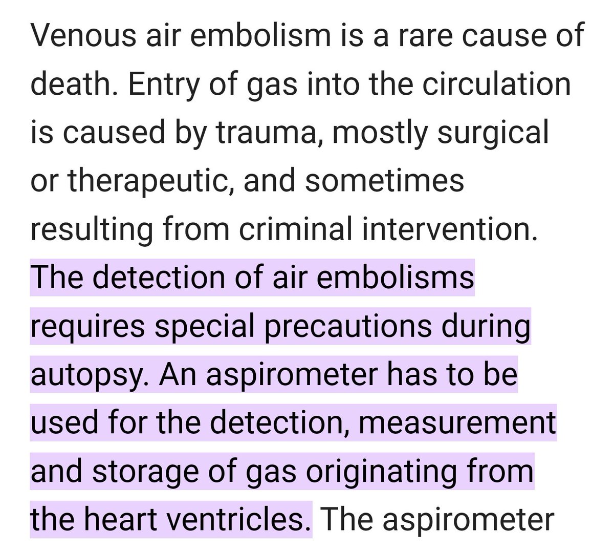 You simply can't diagnose an air embolism by looking at X-rays or reviewing notes. The required tests for this weren't carried out, yet somehow the prosecution convinced the jury that an air embolism was 'the most likely' cause of death in each case. Appalling. #LucyLetby
