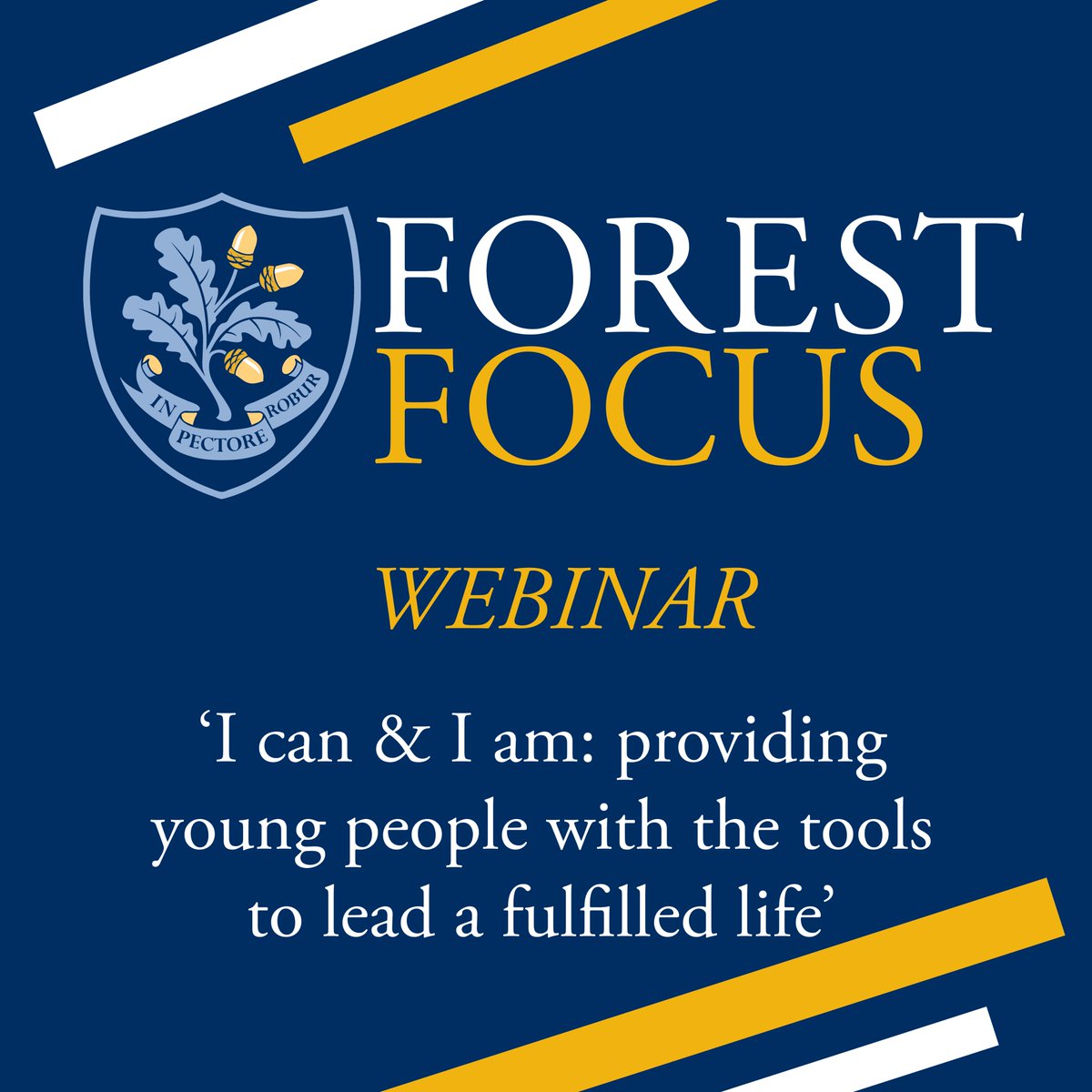 Join our Forest Focus webinar on on 'I Can and I Am: Providing young people with the tools to lead a fulfilled life' on Wednesday 12th June.
youtube.com/live/5mJunvDW7…