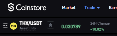 THXprotocol's tweet photo. And the spot $THX/$USDT pair is live following the #IEO on @CoinstoreExc https://t.co/ag8lauFrqR 💱

Withdrawal enabled 🗹
Trading enabled 🗹
Deposits enabled on Saturday 15th 19:30 CET ☐

Happy trading! 💛 #thx https://t.co/39H8smOoB9