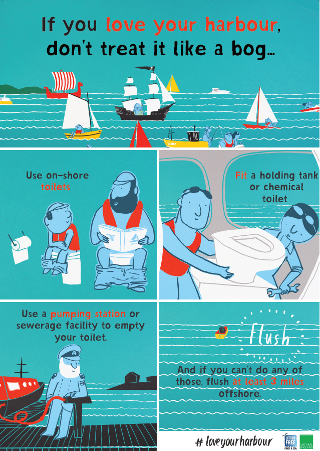 Please help us protect the Yacht Haven and surrounding areas by safely disposing of your Blackwater/Sewerage.

⚠️ Use On-Shore toilets
⚠️ Fit a holding tank or chemical toilet
⚠️ Use a pump out station or sewerage facility to empty

#LoveMyHarbour

thegreenblue.org.uk/you-and-your-b…