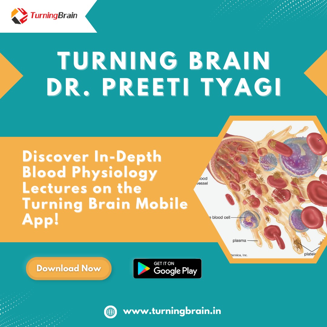 TurningBrains's tweet photo. Physiology with Dr. Preeti Tyagi on the Turning Brain App! Dive deep into expert lectures and elevate your medical knowledge. Perfect for MBBS students aiming to excel in their studies. Download now! π
https://t.co/8PuCYbfZE2
#TurningBrain #BloodPhysiology #MedicalEducation https://t.co/qvbkTbkClW