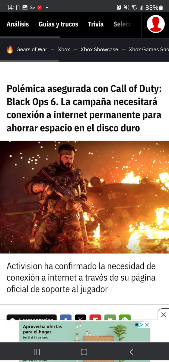 gamesfoxx2's tweet image. Otro zaska del karma pilorco a ver si ahora todos los que se quejaban de #Helldivers2 con las cuentas #psnetwork en #steam salen ahora a criticar esto #callofduty necesitaría si o si conexión permanente esto se lo callaron ayer ahora no saldrán las 🐀