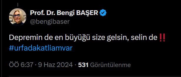 Banu Yüm 🇹🇷 (@banuyum) on Twitter photo Pandemi döneminden beri nefret kusan bu kadınla çalışmakta ısrarcı mısınız? Gerçekten ne olması gerekiyor artık?
<a href="/MedicanaSaglik/">Medicana Sağlık Grubu</a> <a href="/EsenGirit/">Esen Girit Tümer</a> Pandemi döneminden beri nefret kusan bu kadınla çalışmakta ısrarcı mısınız? Gerçekten ne olması gerekiyor artık?
<a href="/MedicanaSaglik/">Medicana Sağlık Grubu</a> <a href="/EsenGirit/">Esen Girit Tümer</a>