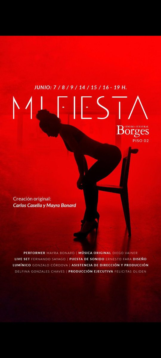 fernandosayago's tweet photo. Este Finde y el otro estaremos haciendo "Mí fiesta" en el Centro Cultural Borges, de Mayra Bonard Gratis! Quedan 3 Vie, sab, y dom 14,15 y 16 de junio. 19hs. https://t.co/sN9kR5hGCp