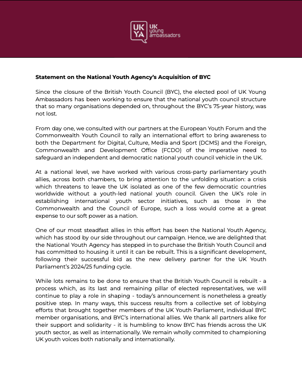 UK Young Ambassadors tweet media