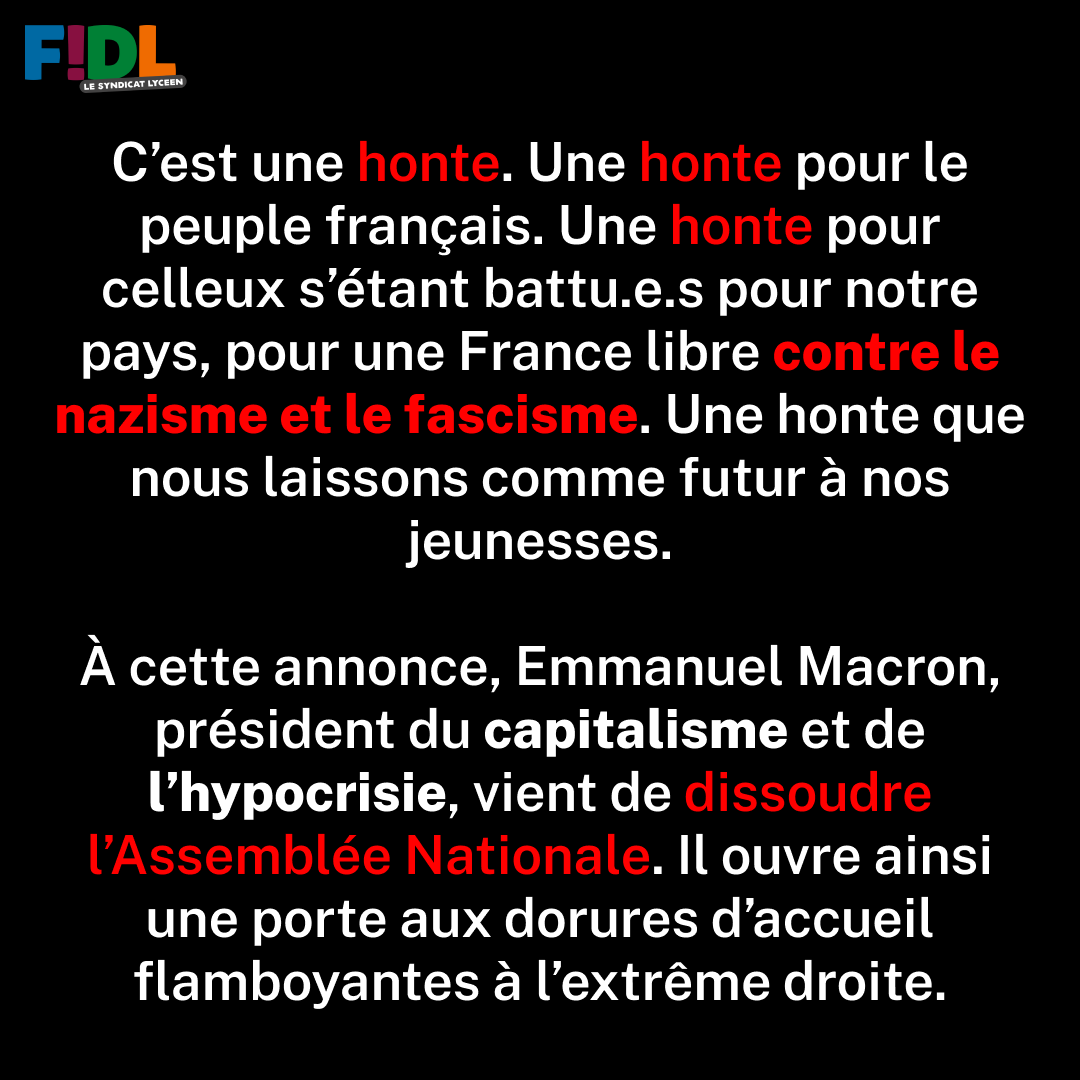 📣 FIDL, le syndicat lycéen tweet media