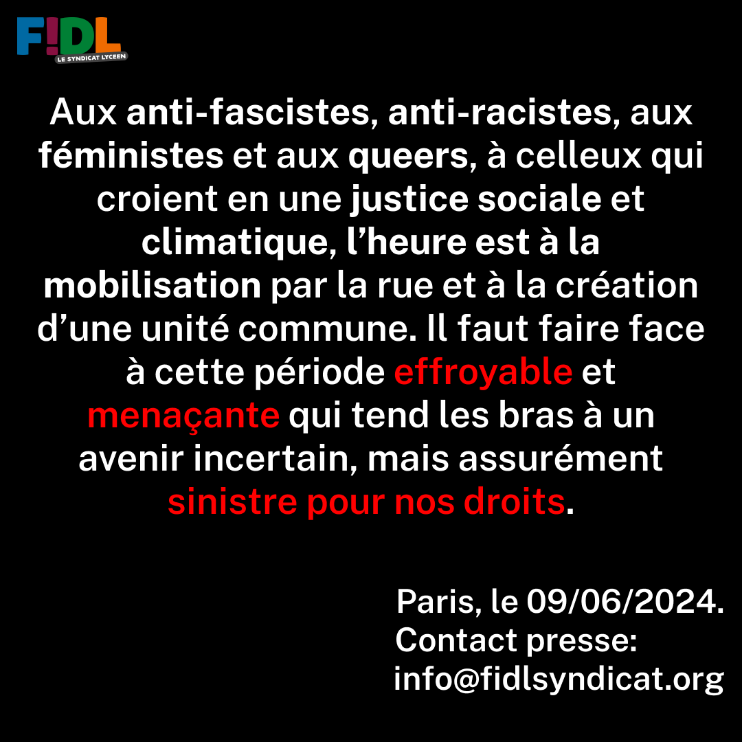 📣 FIDL, le syndicat lycéen tweet media