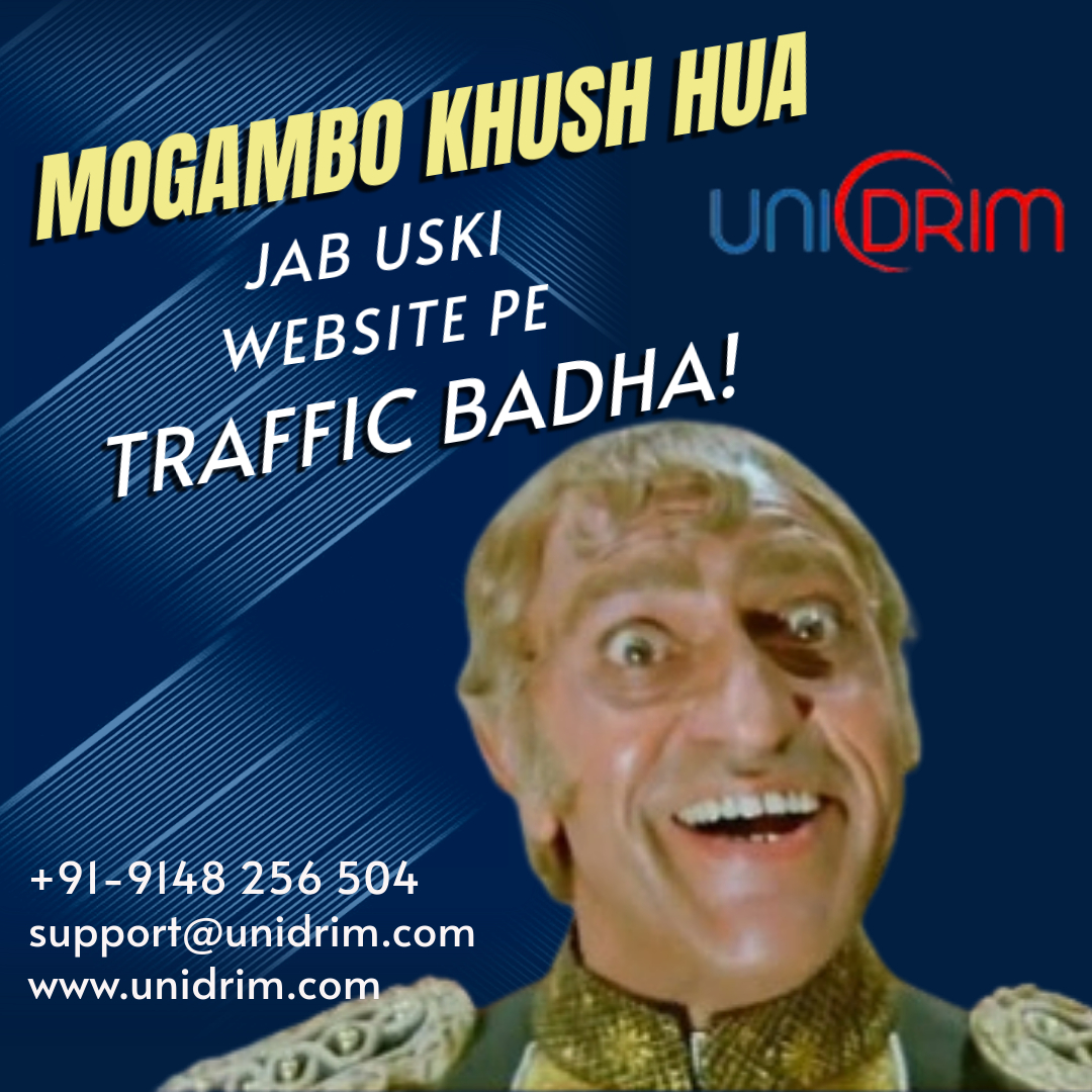 unidrim1's tweet photo. "Mogambo Khush Hua"
POV: When your website traffic starts booming! 😎💻
📞Call: +91-9148 256 504
📧 Email: support@unidrim.com
🌐 Visit: https://t.co/hHEgGVrt1A
#TrafficGoals #MondayMemes #Memes #DigitalMarketing #DigitalSuccess #SEO #SMO #WebDevelopment #Business #Unidrim 🚀 https://t.co/kWGsFg2lYJ