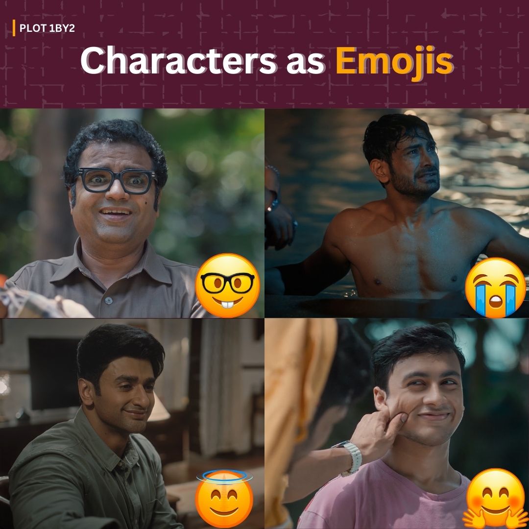theepicon's tweet photo. 📸 Emojis bring out their true colours!
Check out 'Plot 1 By 2' characters as your favourite emojis. Who do you relate to the most?
#epicon #plot1by2 #krunalpandit #annkitbhatia #nishantmalkani #aadityagupta #watchonepicon https://t.co/gMqOdzgQRR