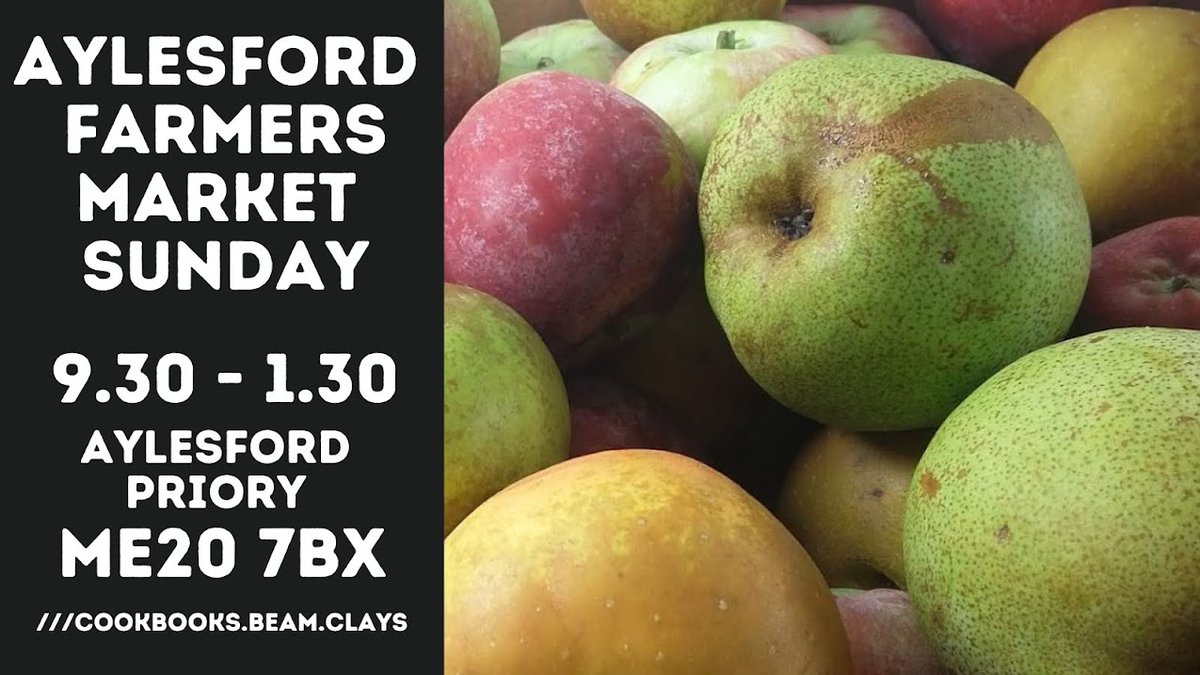 AylesfordFmMrkt's tweet photo. Apples all year from @BessboroughFarm Pears and soft fruit when in season. Jams, juice & crumbles Sunday at
The Friars
#Aylesford
ME20 7BX ///potato.belief.bordering
#ShopLocal
#FreshLocalProduce
Free Parking
Get an email reminder of every market here https://t.co/plgC5VtFTi #ad https://t.co/m3ZPKUg4AP