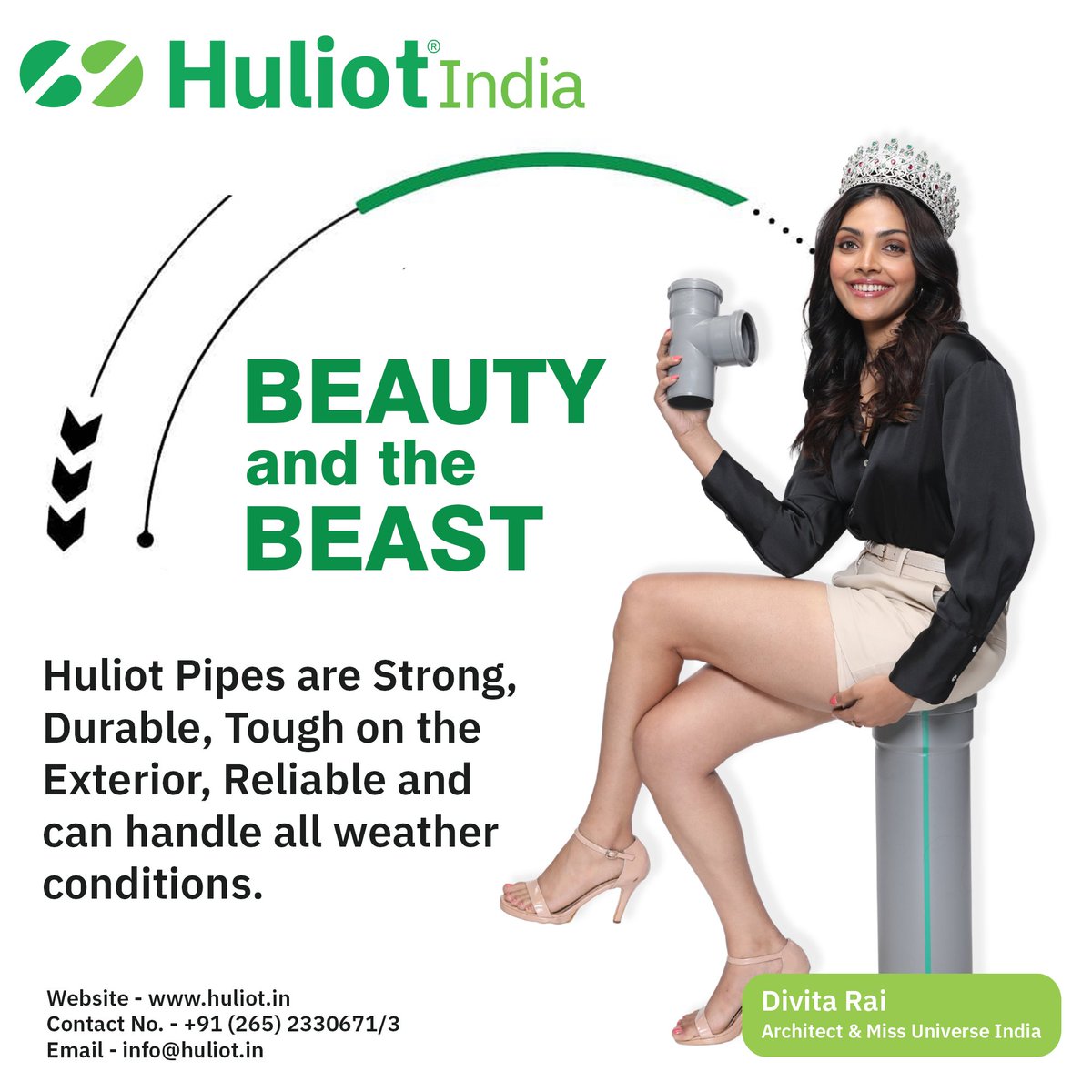 huliot_india's tweet photo. When Fables turns into Reality. The Beautiful Miss Universe India Divita Rai mesmerizes with our wide range Beast of Products. Strength, Durability, Endurance and Sustainable.

#WastewaterTreatment #GreenSolutions #FoodIndustry #htpro #ultrasilent #greenppr #redfire #MLCP https://t.co/fM7OWztZIJ