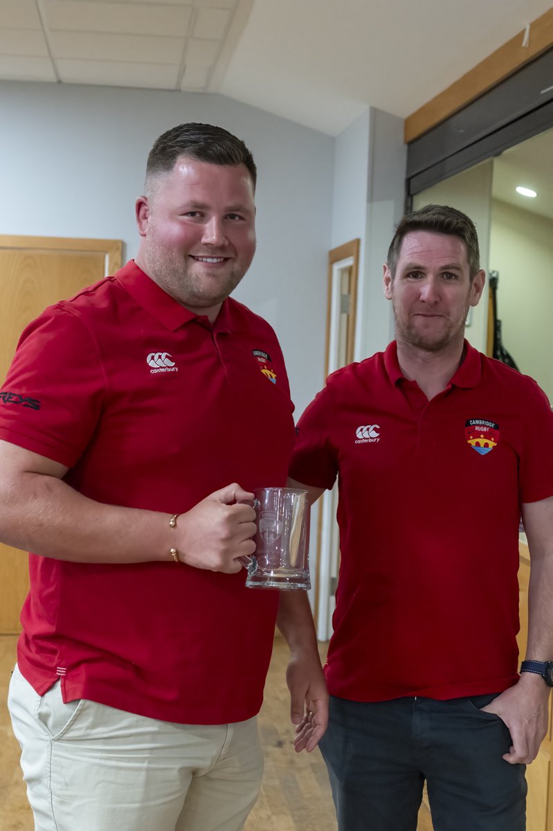 camrufc's tweet photo. Men 1st XV Awards 🏉

1st XV players player of the season - Billy Walker
1st XV coaches player of the season - Jake Elwood 
Supporters player of the season - Eli Caven
BBC Radio Cambridgeshire player of the season -Jared Cardew https://t.co/Pngt7WA7xo