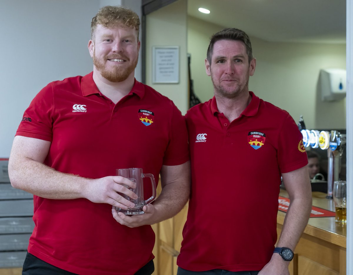 camrufc's tweet photo. Men 1st XV Awards 🏉

1st XV players player of the season - Billy Walker
1st XV coaches player of the season - Jake Elwood 
Supporters player of the season - Eli Caven
BBC Radio Cambridgeshire player of the season -Jared Cardew https://t.co/Pngt7WA7xo