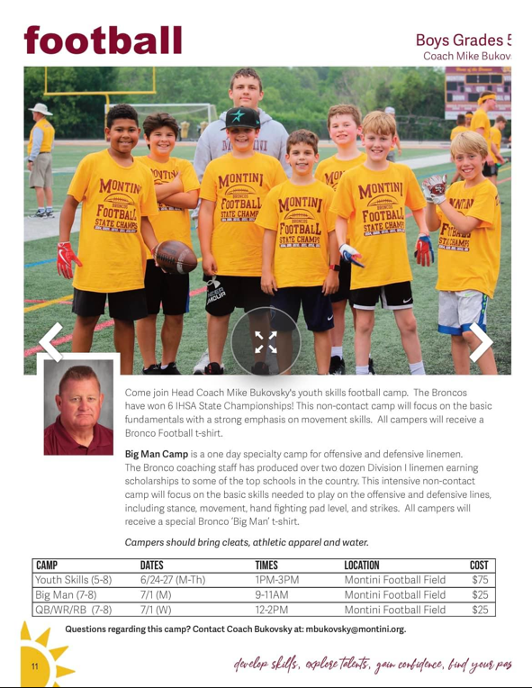 Great training camp opportunity.