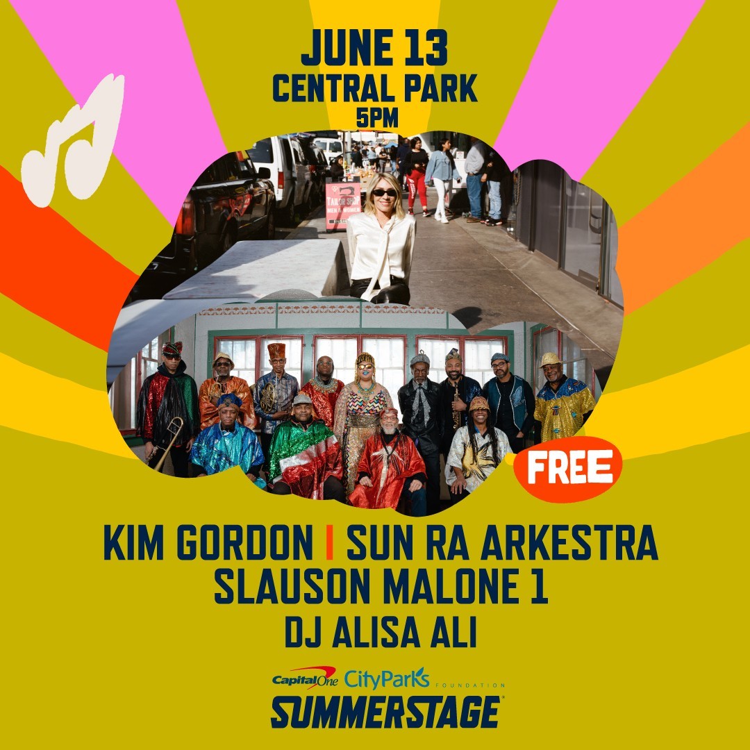 ZoomMediaUS's tweet photo. This week from our friends at @CapitalOne @CPFNY @SummerStage!

Catch @KimletGordon along with @SunRaUniverse as they reunite this Thursday for a FREE show in Central Park. Doors open at 5pm - don't be late!
 
#summerstage #summerstage2024 #shareyoursummerstage https://t.co/dJB0HPmayf