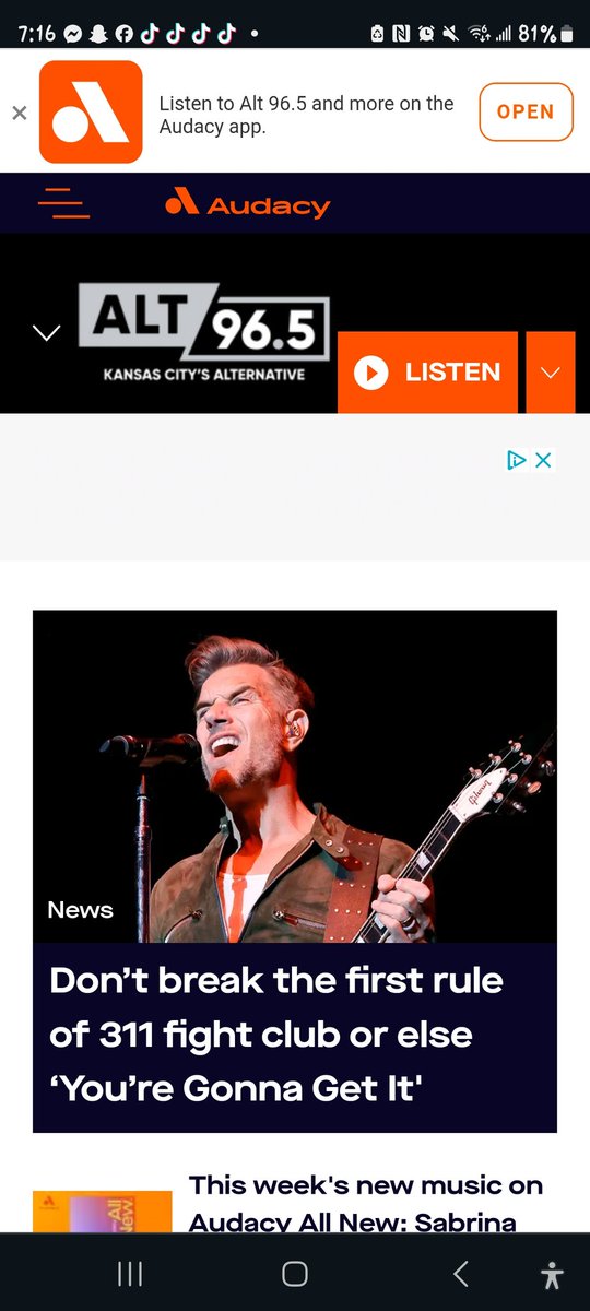 ruiz311est's tweet photo. @311 @kroq @Audacy Had fun listening to you guys last night! ✨️🫶✨️ https://t.co/uf3eUpDeRV