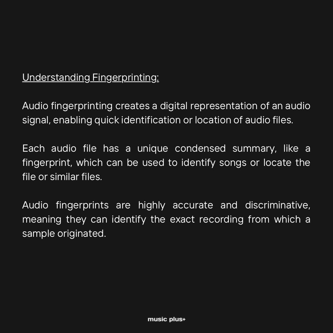 musicplusindia's tweet photo. Breaking down the basics of audio fingerprinting🎙️🎼🎵
(1/2)
#audiofingerprinting #musicrecording #audiofiles #audiosample #fingerprinting #spotify #applemusic #musictech #musicdata #audiotech #shazam #quickguide #music #musicplus #musicstreaming #copyright https://t.co/GviFkIhZwZ