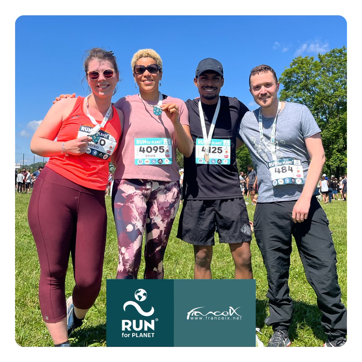 ixpfranceix's tweet photo. 🌱[#RSE] France-IX est fière d'avoir sponsorisé et participé à la 4e édition de la Run for Planet, 1e course éco-conçue et solidaire organisée en France au profit d'associations agissant pour la préservation de la planète.   Bravo à nos coureurs !
#runforplanet #runforplanet2024 https://t.co/FyBzLoFHSE