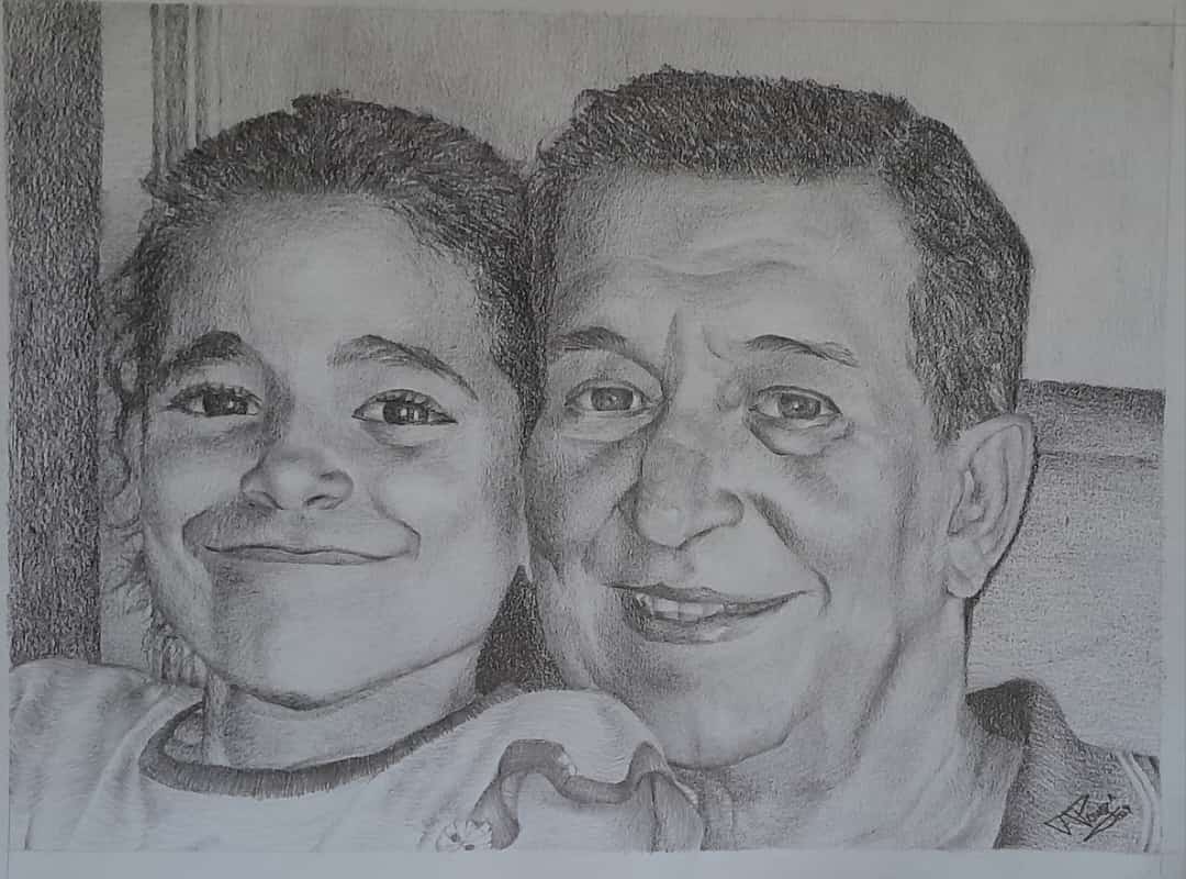 samurai03's tweet photo. Happy monday to everyone

#mondaymood #art #grandpaanddaughter #drawing https://t.co/xeXPVdVvQj
