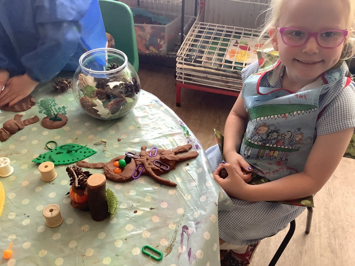 LlanFach2030's tweet photo. His eyes 👀 are orange, his tongue 👅 is black, he has purple prickles all over his back. He’s the Gruffalo! 🌲  @LlanFachPrm https://t.co/yiJOKP8dND