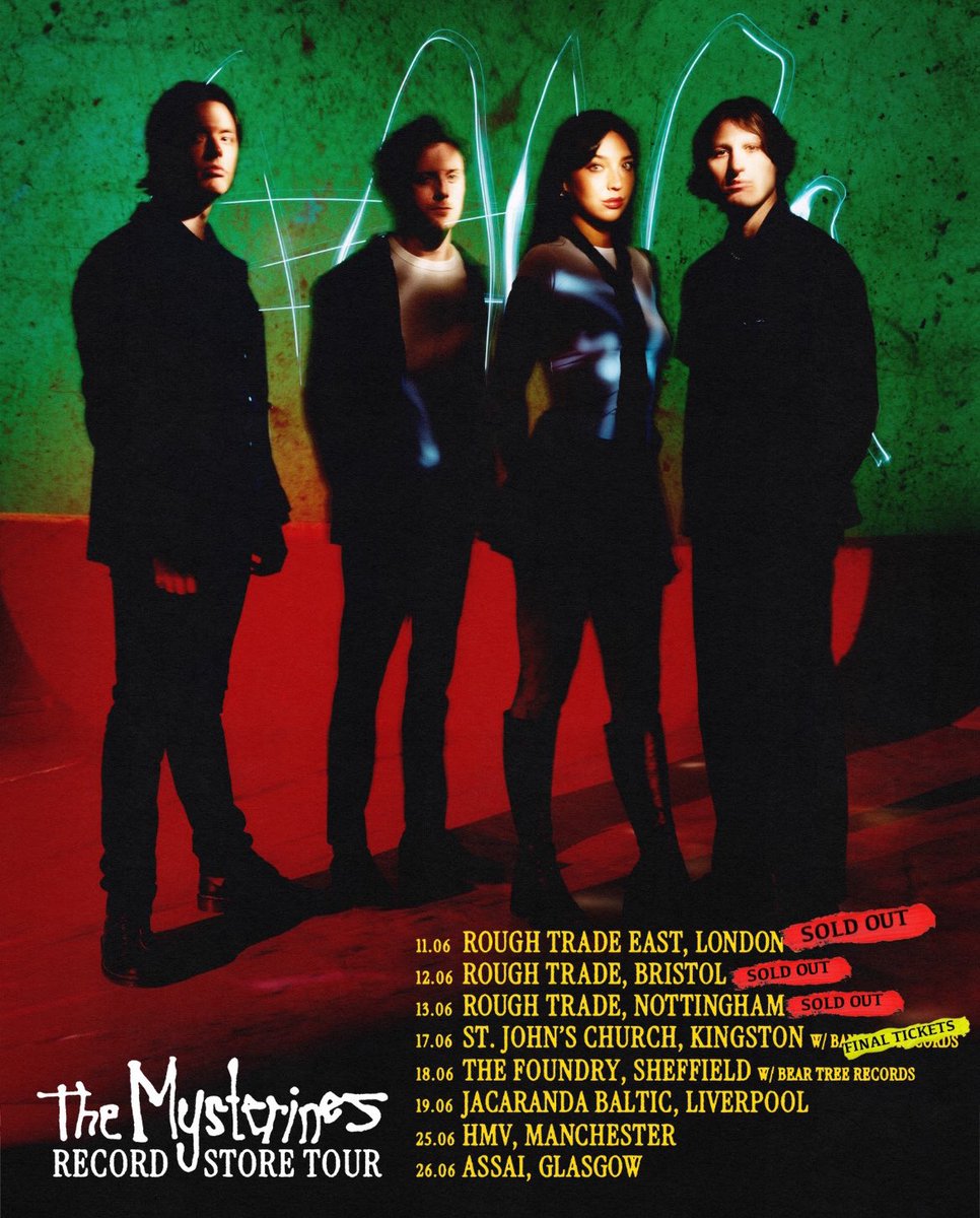 the mysterines (@themysterines) on Twitter photo In-store tour starts tomorrow at a sold out <a href="/RoughTrade/">Rough Trade</a> East♥️
Who are we seeing there?
Remaining tickets:
themysterines.lnk.to/InstoresSR In-store tour starts tomorrow at a sold out <a href="/RoughTrade/">Rough Trade</a> East♥️
Who are we seeing there?
Remaining tickets:
themysterines.lnk.to/InstoresSR
