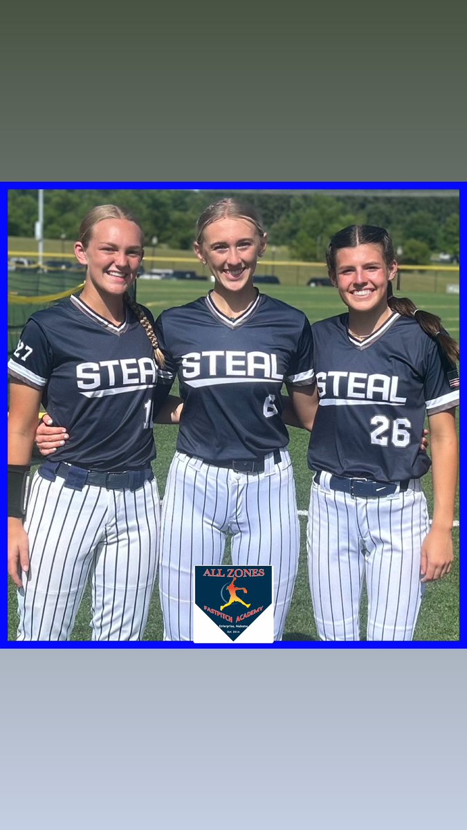 AllZonesFastpitch (@coachoallzones) on Twitter photo Talented trio right here who had a great start to the summer.
Chyanne Gregor, Chloe Bailey and Ollie Billingsley from Southern Steal Jordan 14u combined for 26 innings, 6 wins, 1 earned run and 46 strikeouts. <a href="/ChyanneGregor/">Chyanne Gregor</a> <a href="/OllieBilling26/">Ollie Billingsley 2027</a> <a href="/ChloeB2027/">Chloe Bailey</a> Talented trio right here who had a great start to the summer.
Chyanne Gregor, Chloe Bailey and Ollie Billingsley from Southern Steal Jordan 14u combined for 26 innings, 6 wins, 1 earned run and 46 strikeouts. <a href="/ChyanneGregor/">Chyanne Gregor</a> <a href="/OllieBilling26/">Ollie Billingsley 2027</a> <a href="/ChloeB2027/">Chloe Bailey</a>