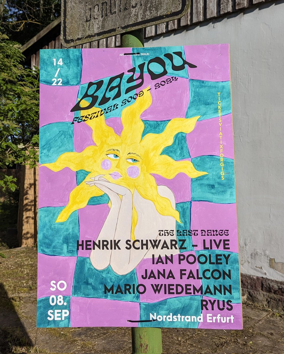 🪩 Sound of Leipzig - Clubkultur Magazin 🪩 (@sndoflpzg) on Twitter photo 💥 Preview
08.09. 🏁 2009-2024
The LAST <a href="/BAYOUFESTIVAL/">Bayou Festival</a> Dance @ Nordstrand, Erfurt
w/
<a href="/HenrikSchwarz/">Henrik Schwarz</a>
<a href="/ianpooleyOFC/">Ian Pooley</a>
Jana Falcon
Mario Wiedemann
Danach ist Schluss ✌️ 💥 Preview
08.09. 🏁 2009-2024
The LAST <a href="/BAYOUFESTIVAL/">Bayou Festival</a> Dance @ Nordstrand, Erfurt
w/
<a href="/HenrikSchwarz/">Henrik Schwarz</a>
<a href="/ianpooleyOFC/">Ian Pooley</a>
Jana Falcon
Mario Wiedemann
Danach ist Schluss ✌️