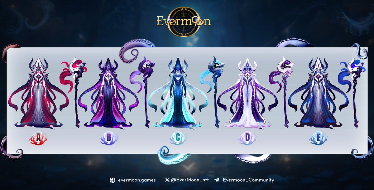 EverMoon_nft's tweet photo. 🐙 “Kraken” Emerges from the Depths!

Kraken is a survivor with a thirst for vengeance 🌊 She channels the raw power of the ocean into devastating magical attacks!

What kind of art style would best fit Kraken? We want to hear YOUR ideas! Let's shape the look of this new champion together.
#EvermoonMOBA
#NewHero #Mage 
.
.
.
⚠️ This is the final tweet. Be cautious of fake Evermoon or scam accounts in comments; avoid clicking unknown links. Always verify details and links before clicking, and check our official channels for updates: https://t.co/ypn6uaGNQ6