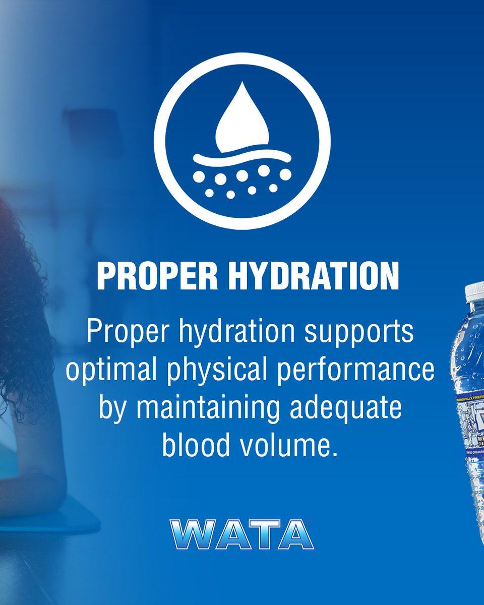 OfficialWATA's tweet photo. The key to a healthy lifestyle is hydration!💦 

As the summer approaches, we want to ensure you are prepared to beat the heat and keep your body refreshed and hydrated for the season!

#WATA #StayHydrated #HydrationSummer https://t.co/UEtGZVTBhR