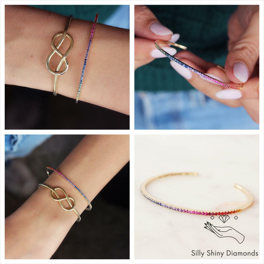 SillyShiny's tweet image. Wrap your wrist in diamond delight Rainbow gemstones thin cuff bangle bracelet 
Order here sillyshiny.com/products/rainb…
#goldbracelet #BraceletEnvy