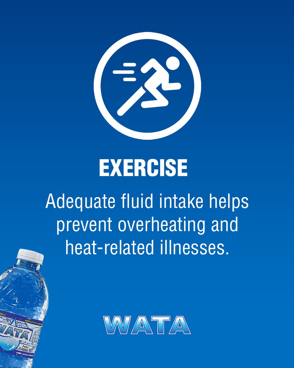 The key to a healthy lifestyle is hydration!💦 

As the summer approaches, we want to ensure you are prepared to beat the heat and keep your body refreshed and hydrated for the season!

#WATA #StayHydrated #HydrationSummer