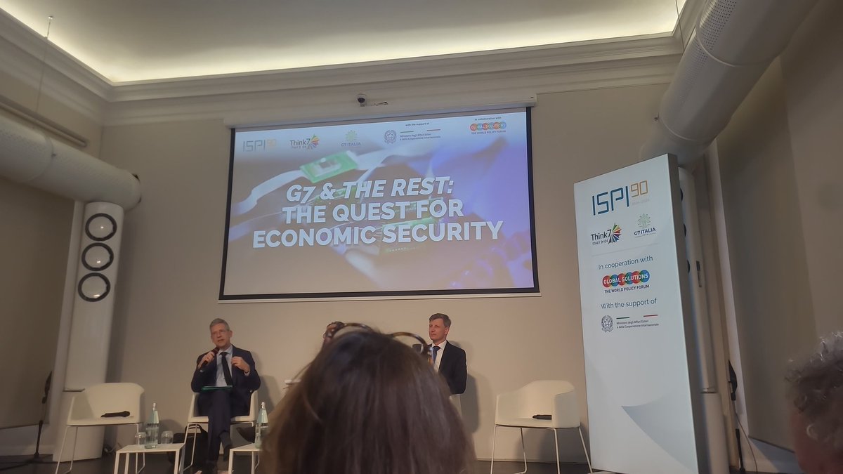 clichfield1's tweet photo. Excited to be in Milan to explain 🇺🇸 economic security policy. Wish me luck!
@ispionline #think7 #G7Italia https://t.co/SUklTpEvUh