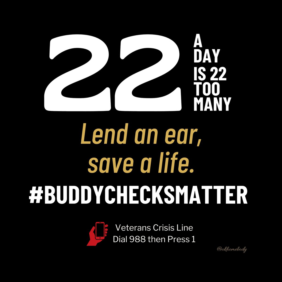 okhomebody (@okhomebody) on Twitter photo 🇺🇸 #Mission22Monday #Buddy✅with #Veterans 🙏RH
❤️#VeteransLivesMatter #Turn22to0❤️
⭐️ 🇺🇸 Repost #EndVeteranSuicide #dial988press1 🇺🇸⭐️
🇺🇸 <a href="/Lesa87593067/">Lesa ~ pissed off GGMA</a> <a href="/gail_reader/">GR</a> <a href="/lupash8/">ConspiracyElephant</a> <a href="/willdogg42/">Willdogg42</a>👈
🇺🇸<a href="/dpoole1957/">Donna/Conservative Patriot</a> <a href="/smilesunshine42/">Nora</a> <a href="/daniellejanik/">🇺🇸DANIELLE🇺🇸</a> 👈
🇺🇸<a href="/NavyDoc8389/">Pamela Hansen Eatherton</a> <a href="/GateWatchers/">GateWatchers</a> 🇺🇸 #Mission22Monday #Buddy✅with #Veterans 🙏RH
❤️#VeteransLivesMatter #Turn22to0❤️
⭐️ 🇺🇸 Repost #EndVeteranSuicide #dial988press1 🇺🇸⭐️
🇺🇸 <a href="/Lesa87593067/">Lesa ~ pissed off GGMA</a> <a href="/gail_reader/">GR</a> <a href="/lupash8/">ConspiracyElephant</a> <a href="/willdogg42/">Willdogg42</a>👈
🇺🇸<a href="/dpoole1957/">Donna/Conservative Patriot</a> <a href="/smilesunshine42/">Nora</a> <a href="/daniellejanik/">🇺🇸DANIELLE🇺🇸</a> 👈
🇺🇸<a href="/NavyDoc8389/">Pamela Hansen Eatherton</a> <a href="/GateWatchers/">GateWatchers</a>