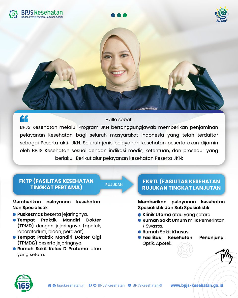 BPJSKesehatanRI's tweet photo. Begini alur berobat pakai BPJS, yang belum paham kuy merapat

#BPJSKesehatan
#GotongRoyong
#Inisiatif
#MakinMudah
#MakinCepat
#SemuaSetara https://t.co/WNme2NXYOS