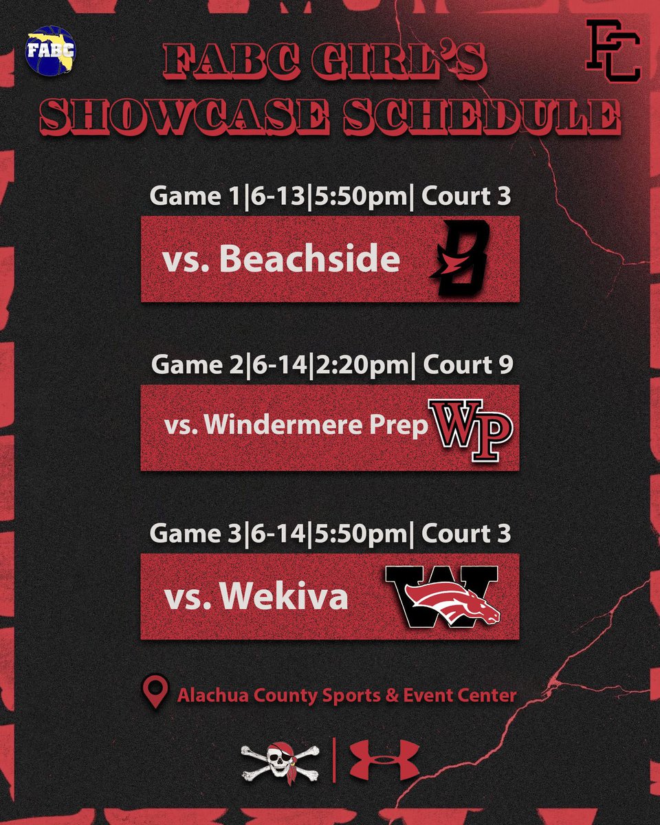 PCHS Lady Pirates (@pcladypiratesbb) on Twitter photo The Lady Pirates will be at the <a href="/FABCHoops/">FABC Hoops</a> Live Period in Gainesville June 13th & 14th! 🔴⚫️🏴☠️
<a href="/PirateNationPC/">PC Pirate Athletics</a> <a href="/CoachCed55/">Coach Cedric</a>
<a href="/santajesslymar/">Jesslymar Santa</a> <a href="/MariahEpting/">Mariah Epting</a>
<a href="/HaileyCohen22/">Hailey Cohen</a> <a href="/ElyPierre27/">Elyanna</a> <a href="/_RiriRosario5/">Rihanna Rosario</a> <a href="/krittz25/">Kaitlyn Rittenhouse</a> <a href="/CymoneBailey/">Cymone Bailey</a> <a href="/AlyssaGipson14/">Alyssa Gipson</a>
@m_parent12 <a href="/RyannaEpting/">Ryanna Epting</a>
<a href="/chessa219/">Chessa Povazan</a> The Lady Pirates will be at the <a href="/FABCHoops/">FABC Hoops</a> Live Period in Gainesville June 13th & 14th! 🔴⚫️🏴☠️
<a href="/PirateNationPC/">PC Pirate Athletics</a> <a href="/CoachCed55/">Coach Cedric</a>
<a href="/santajesslymar/">Jesslymar Santa</a> <a href="/MariahEpting/">Mariah Epting</a>
<a href="/HaileyCohen22/">Hailey Cohen</a> <a href="/ElyPierre27/">Elyanna</a> <a href="/_RiriRosario5/">Rihanna Rosario</a> <a href="/krittz25/">Kaitlyn Rittenhouse</a> <a href="/CymoneBailey/">Cymone Bailey</a> <a href="/AlyssaGipson14/">Alyssa Gipson</a>
@m_parent12 <a href="/RyannaEpting/">Ryanna Epting</a>
<a href="/chessa219/">Chessa Povazan</a>